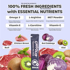 Choolip Squeeze Vita Stick Lickable Cat Treats & Dog Puree – 49-Count Brain Support Tubes, Creamy Grain-Free High-Protein Puree with DHA, Omega 3 & Vitamin B12 for Memory & Cognitive Health