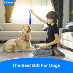 Dog Dental Chew Toy – Durable Rubber Stick with Rope for Large Dogs, Teeth Cleaning and Gum Massage, Interactive Tug and Fetch Toy for Aggressive Chewers (Teeth Cleaning Stick)