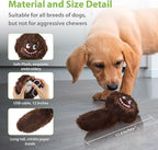 PETGEEK Interactive Squeaky Dog Toy, Automatic Moving Vibrating Dog Balls with Plush Cover, Rechargeable Perro Juguetes with Recording and Music Mode, Crinkle Pet Plush Toy for Boredom, Brown