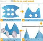 JIURUN Dog Grooming Hammock for Nail Trimming, Dog Grooming Hammock(S), Dog Sling for Nail Trimming, Hanging Harness Holder for Nail Clipping, Pet Comb Bat Costume Wings for Cats Dogs