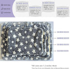 2 Pcs Pet Bed Mats. Ultra Soft Pet (Dog/Cat) Bed with Cute Prints. Reversible Faux Lambswool Kennel Pad for Medium Small Dogs and Cats. Machine Washable Pet Bed.