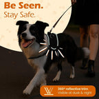 Bark Appeal Black No-Pull Dog Harness for Small to Medium Sized Pets – Adjustable, Reflective Vest with 3 Leash Clips for Added Control, Easy Walks & Training – Medium