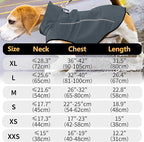 Mile High Life Dog Raincoat, Adjustable Waterproof Reflective Rain Jacket for Small Medium Large Dogs, Lightweight Breathable Pet Rain Coat with Leash Hole(Dark Gray,XS Chest 17-23")