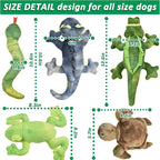 Stuffed Animal Dog Toys, 5 Pack Tough Squeaky Dog Toys, Plush Toys Assortment, Great Value Pet Toys Bundle, Woodland Series Chew Toys for Large Medium and Small Dogs Puppy Pet Toys