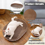 Cat Scratch Pad, 4 Pack Cardboard Cat Scratcher Pad Board Bed Bowl Cat Scratch Bed, Cat Scratcher Bed for Cats Grinding Claw Furniture Protector Indoor