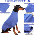 ASENKU XL Dog Sweater, Dogs Sweaters for Extra Large Dogs Girls Boys, Fall Winter Turtleneck Pullover Pet Christmas Sweatshirt, Blue XL