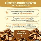 Gaines Family Farmstead Cheese Drizzled Sweet Potato Dog Bones - 8 oz Bag, Grain-Free, All-Natural Dog Treats for Digestion, Skin, Energy & Immunity – Limited Ingredient, Made in USA