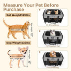 Soft Sided Two Cats Dog Carrier up to 25 lbs, Portable Mesh Pet Travel Bag for Medium Puppy Big Cats, Collapsible Puppy Crate Home Outdoor 20x13x13in, Grey