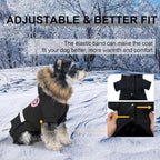 PINA Small Dog Coats - Waterproof, Warm Winter Jacket with Faux Fur Hood & Pocket