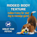 Nerf Dog Toy Gift Set, 3-Piece Set of Outdoor Dog Toys for Tug and Fetch, Includes Classic Squeak Football, 3-Ring Tug and Nitro Blitz Squeak Football