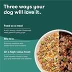 Jinx Chicken Dog Wet Food, Meal or Mix in Dog Toppers for Dry Food, Made with Real Chicken, Bone Broth & Brown Rice, No Fillers, Puppy, Adult, Senior, 9oz, 6 Pack