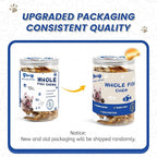 PAWUP Whole Fish Treats for Dogs, Air Dried -100% Wild-Caught Fish Treat, Only Two Ingredient, High in Protein and Omega-3, 8oz