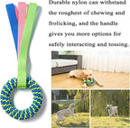 2 Pack Aggressive Chewer Dog Toys - Tug of War & Teeth Cleaning - Medium & Large Dogs