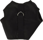Kitty Holster Cat Harness – Secure Cat Harness for Walking, Soft Cotton Cat Accessories, Comfortable Fit, Strong Hook-and-Loop Closure, Made in USA – Black, XS