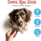 Farmland Traditions Dogs Love Beef Jerky Dog Treats with Only 3 Ingredients and No Fillers, 5 Ounce Bag