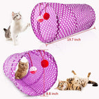 MIBOTE 28Pcs Cat Toys Kitten Toys Assorted, Cat Tunnel Catnip Fish Feather Teaser Wand Fish Fluffy Mouse Mice Balls and Bells Toys for Indoor Cat Puppy Kitty Interactive Cat Toy Set