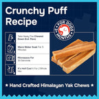 100% Natural Yak Cheese Himalayan Made Dog Chews All Breeds - Lactose Free Yak Chew for Small, Medium & Large Dogs - Dental Cleaning Dog Chews Aggressive Chewers - Long Lasting Odor & Gluten Free