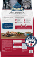 Blue Buffalo Wilderness Adult High-Protein Dry Dog Food Natural Salmon WITH WHOLESOME GRAINS