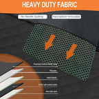 Back Seat Extender for Dogs, Dog Car Seat Cover with Hard Bottom for Backseat Protector, Large Space Dog Hammock with Mesh Window for Car SUV Truck
