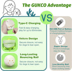 Interactive Moving Dog Toys – Plush Chew Toy with Bouncing Ball, Music & Recording | Rechargeable Self-Play Toys for Small, Medium & Large Dogs to Keep Them Engaged (Turtle)