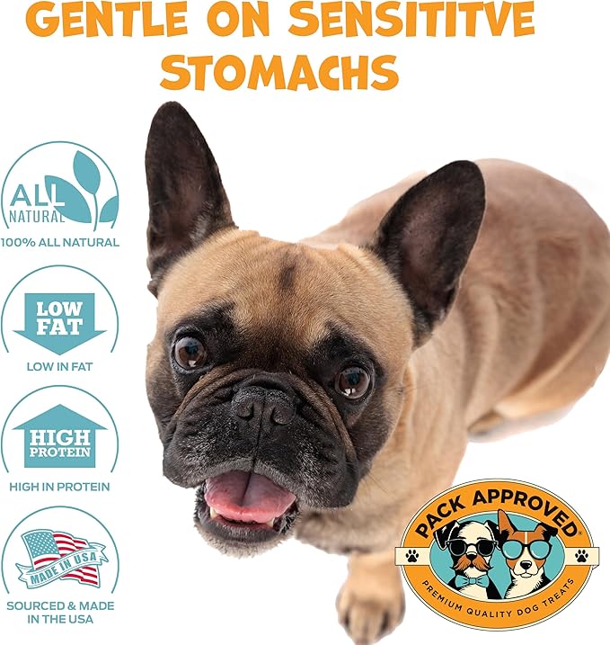 Chicken Sticks for Dogs - Dehydrated Chicken Jerky Treats. Single Ingredient Made and Sourced in America - High Protein, Low Fat - Crunchy Treat Sticks - 6.2oz (Pack of 2)