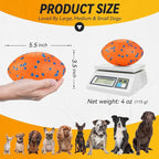 5.5 Inches Balls for Dogs, Durable Dog Football Toys for Aggressive Chewers, Large Rugby Balls, Floating Dog Toys for Water Fetch for Medium and Large Breed, Orange
