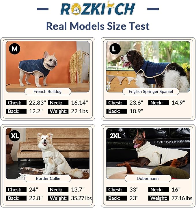 ROZKITCH Reversible Dog Fleece Vest with Harness Hole Super Warm Fleece Sherpa Sweater with Embroidery, Adjustable Double-Sided Plush Sweatshirt for Giant Breeds DarkBlue 5XL