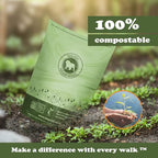 Dog Pride 240-Count Certified Compostable Dog Poop Bags, Unscented Pet Waste Bags with Handles, ASTM D6400 Eco-Friendly Disposal, 9" x 13" Leak-Resistant