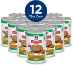 Hill's Science Diet Puppy, Puppy Premium Nutrition, Wet Dog Food, Chicken & Barley Loaf, 13 oz Can, Case of 12