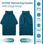 AOFITEE Small Dog Sweater, XS Dog Sweater, Warm Dogs Halloween Sweaters, Dogs Winter Sweaters for Pet Girl Boy, Turtleneck Thick Puppy Sweatshirt Female Male for Yorkie, Chihuahua, XSmall