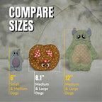Bite Force Dog Toy - Pawsome Pretzel Squeaky Treat Dog Toy Kevlar-Reinforced for Aggressive Chewers- Brown.