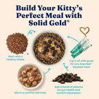 Solid Gold High Protein Dry Cat Food - Grain Free & Gluten Free Chicken Cat Dry Food w/Probiotics for Gut Health & Digestion - High Fiber & Omega 3 - Low Carb Superfood Kibble for Cats All Ages - 3LB