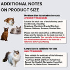 Cat Bat Mask Halloween Costumes Accessories for Cats, Cat Bat Cosplay Apparel (Medium, Black Bat)