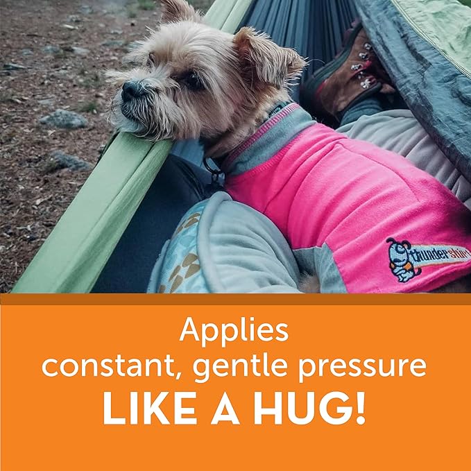 ThunderShirt for Dogs, Small, Pink Polo - Dog Anxiety Vest