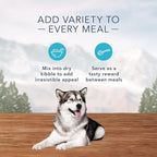 Blue Buffalo Wilderness Trail Toppers Wild Cuts High Protein, Natural Wet Dog Food Variety Pack, Beef, Salmon, Duck & Chicken, 3-oz Pouches, 24 Count