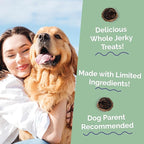 Fruitables Whole Jerky Bites, Healthy Dog Treats, Puppy Essentials, Jerky Dog Treats, Made in the USA, No Fillers or Nitrates, Real Bacon & Apple Flavor, 5oz