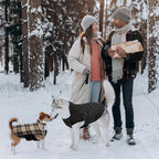 Kuoser Warm Dog Coat, Waterproof Dog Jacket for Extra Large Dogs, Adjustable Durable XL Doggie Winter Coat Reversible Cozy Puppy Cold Weather Apparel from Small to Large Breed, New Brown XL