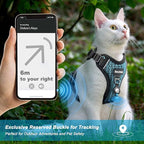 Cat Harness and Leash for Walking Escape Proof Soft Adjustable Cat Leash Breathable Honeycomb Structure Comfortable Vest Easy to Wear Kitten Harness for Outdoor Travel, Honeycomb Blue, M