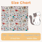 Cat Grooming Wrap – Self-Adhesive Burrito for Stress-Free Nail Trimming, Grooming & Medication – Soft, Machine-Washable, Fits Cats up to 15 lbs