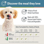 JustFoodForDogs Fresh Dog Food Topper Variety Pack, Beef & Chicken Human Grade Dog Food Recipes - 12.5 oz (Pack of 4)