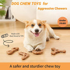 Dog Chew Toys for Aggressive Chewers, 6 Pack Tough Puppy Teething Toys, Interactive Dog Toys to Keep Them Busy for Small Dogs, 30lbs and Under