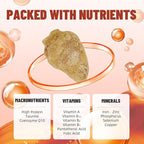 Just Try 6 oz Freeze-Dried Chicken Heart Dog & Cat Treats - Single Ingredient, Grain-Free, High Protein Training Treats Snacks