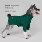 cyeollo Dog Sweater Pullover Turtleneck for Dogs, Classic Knitwear Fall Winter Cold Weather Dog Clothes Warm Pet Apparel Small Medium Large Dog Sweaters, Green M
