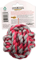 Mammoth Flossy Chews Monkey Fist Ball Premium Cotton-Poly Rope Dog Toy Interactive & Fetch Toy for Small Dogs - Small 3.75" - Assorted Colors