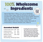 Pawstruck Large 5-6" Filled Dog Bones, Peanut Butter Flavor - Made in USA, Long Lasting Stuffed Femur for Aggressive Chewers, Dental Treat - Pack of 3, Packaging May Vary