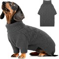 AOFITEE Small Dog Sweater, XS Dog Sweater, Warm Dogs Halloween Sweaters, Dogs Winter Sweaters for Pet Girl Boy, Turtleneck Thick Puppy Sweatshirt Female Male for Yorkie, Chihuahua (Grey, XSmall)