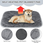4 Pack Self Heating Cat Pad Self Warming Dog Mat Reflects Body Heat Extra Warm Thermal Pet Pad Washable Dog Cat Bed Crate Bed Mat Blanket(Gray,45 x 28 Inch)