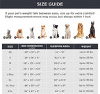 Bedsure Orthopedic Dog Bed Medium Size Dogs - Washable Medium Dog Cat Bed Waterproof, Comfort Pet Couch Sofa with Washable Removable Cover, Pets Bed with Nonskid Bottom, Ivory, 28"