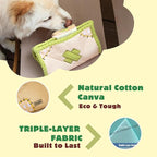 Interactive Dog Toys, Snuffle Puzzle Toys for Small Medium Large Dogs – Durable Hide & Seek Treat Dispenser with Squeaky & Crinkle Sounds, 2-in-1Chew Toy, Dog Birthday for Gifts (Tissue Box)