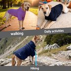 Basic Dog Hoodie Sweatshirts, Pet Clothes Hoodies Sweater with Hat and Leash Hole, Soft Cotton Outfit Coat for Large Medium Small Dogs, Dark Grey (XX-Large)